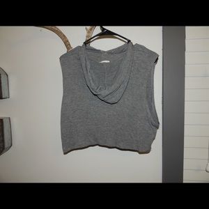 Gray crop sweatshirt